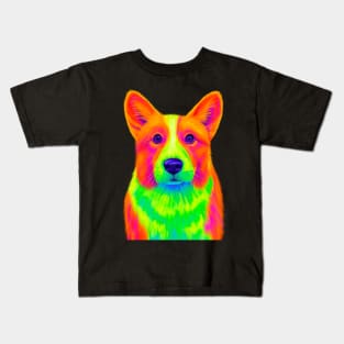 Colorful Corgi Kids T-Shirt